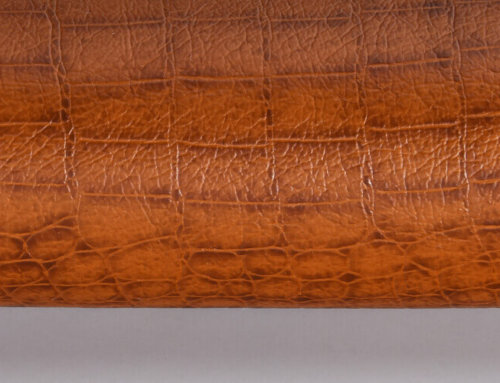 Washed faux leather fabric